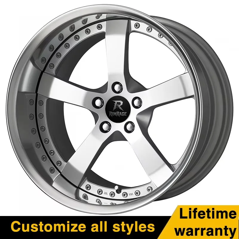 Work Wheels Equip E05 Forged Wheels 2-Piece Deep Lip Rims 17-26 Inch Alloy Custom Luxury for SUVs