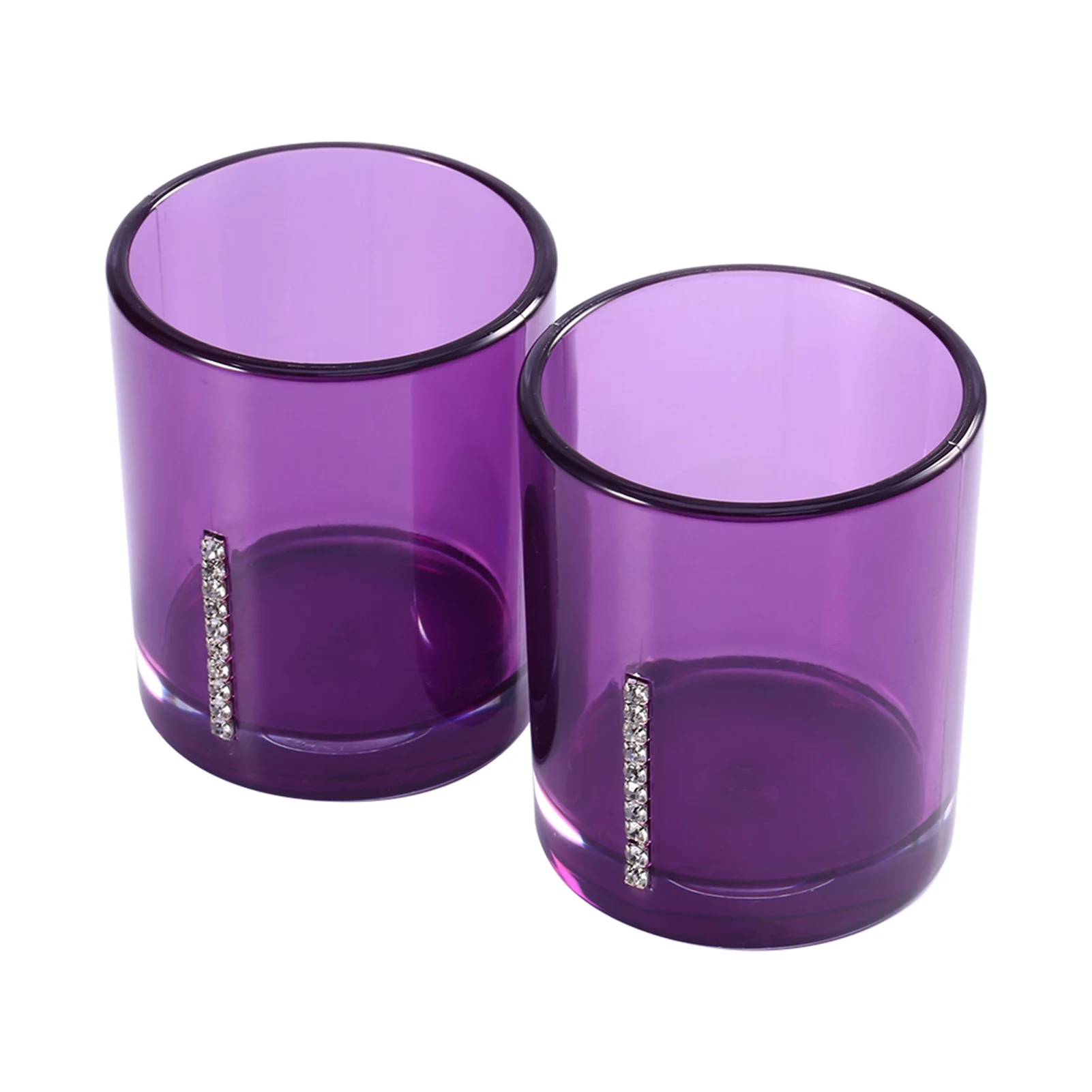 5PC/Set Acrylic Bathroom Equipment  Purple Emulsion bottle Tooth Brush Holder Soap Dish Gargle cup Bathroom Accessories