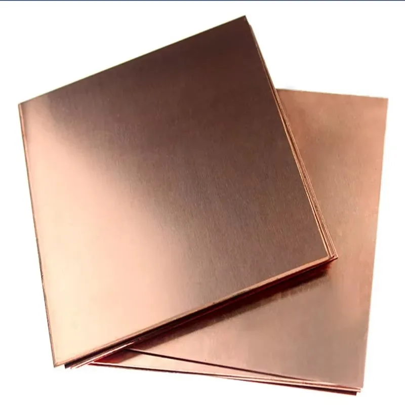 1PCS thick 0.3-8mm 100x100 99.9% purity copper metal sheet plate Nice Mechanical Behavior and Thermal Stability copper plate