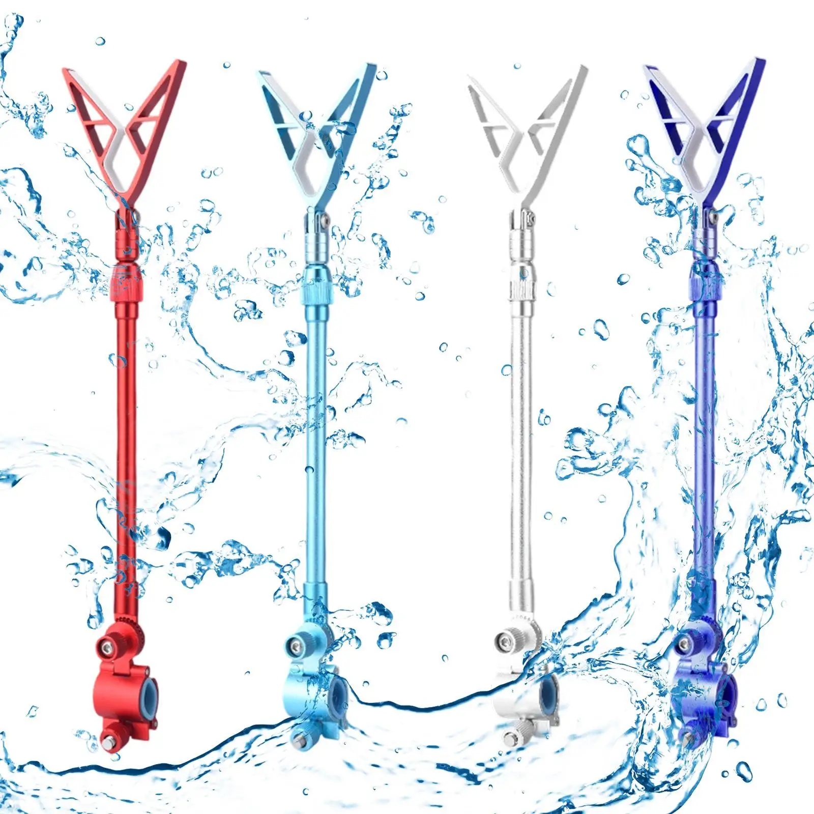 Fishing Rod Holder Pole Stand Bracket Support Retractable Quick Installation Portable Fishing Tackle Pole Rack Stand for Bank