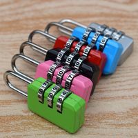 Resettable 3 Dial Digits Code Number Password Combination Padlock Safety Travel Security Mini Lock For Luggage Lock Padlock Gym