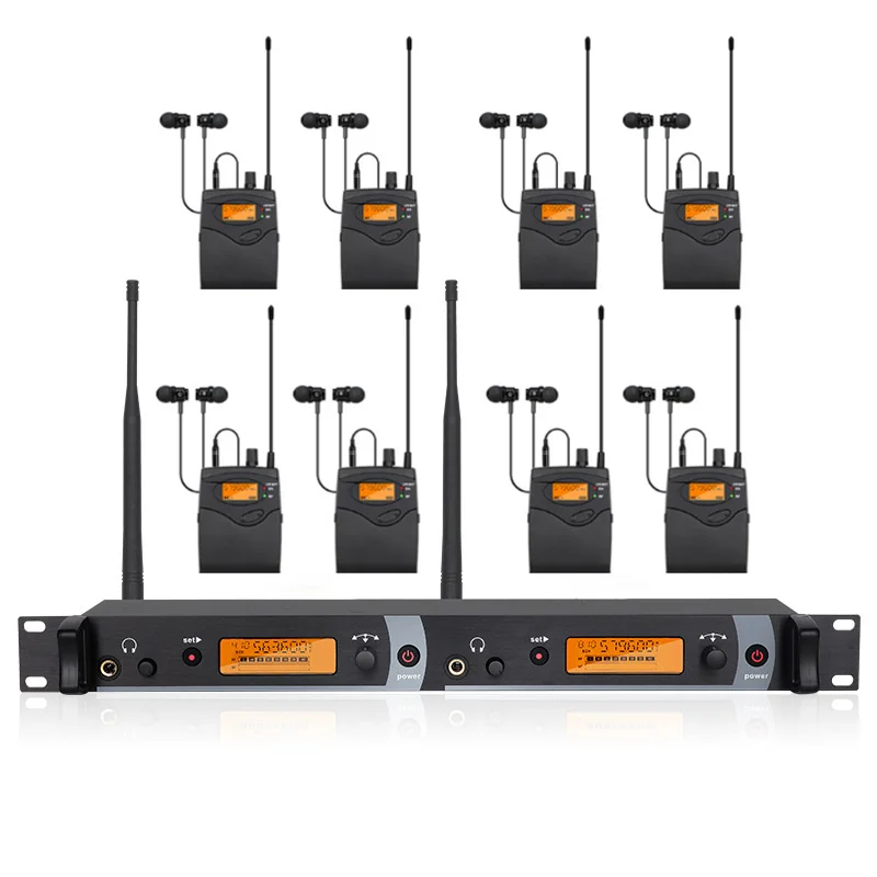 CREATE SOUND SR2050 IEM UHF mono draadloos in-ear monitoringsysteem kan worden gekozen door zangers voor toneelvoorstellingen en DJ's