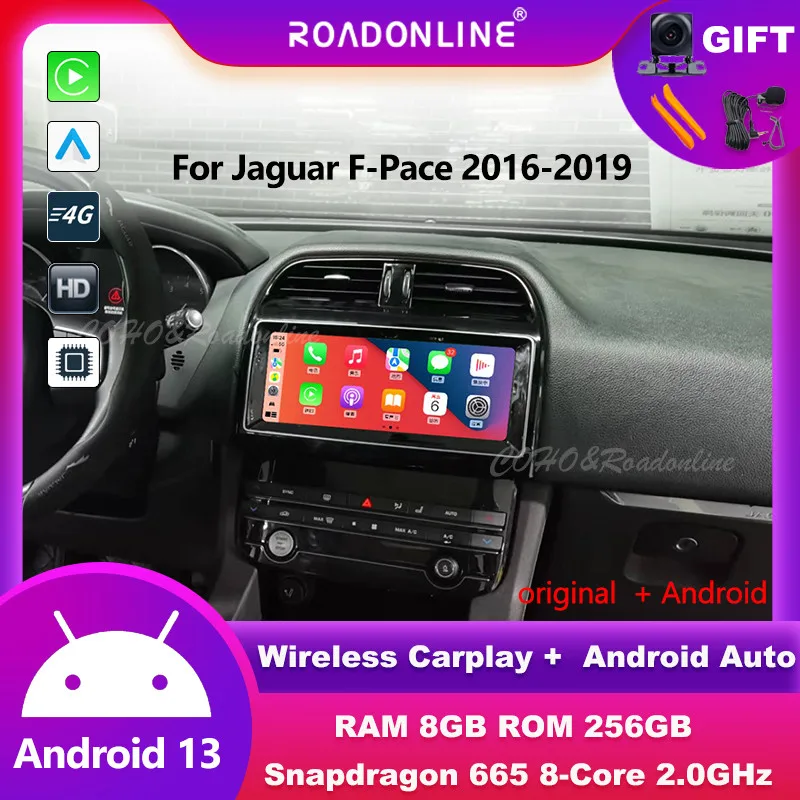 Android audio For Jaguar F-Pace 2016-2019 automotive multimedia Android 12 car intelligent systems car radio Wireless carplay