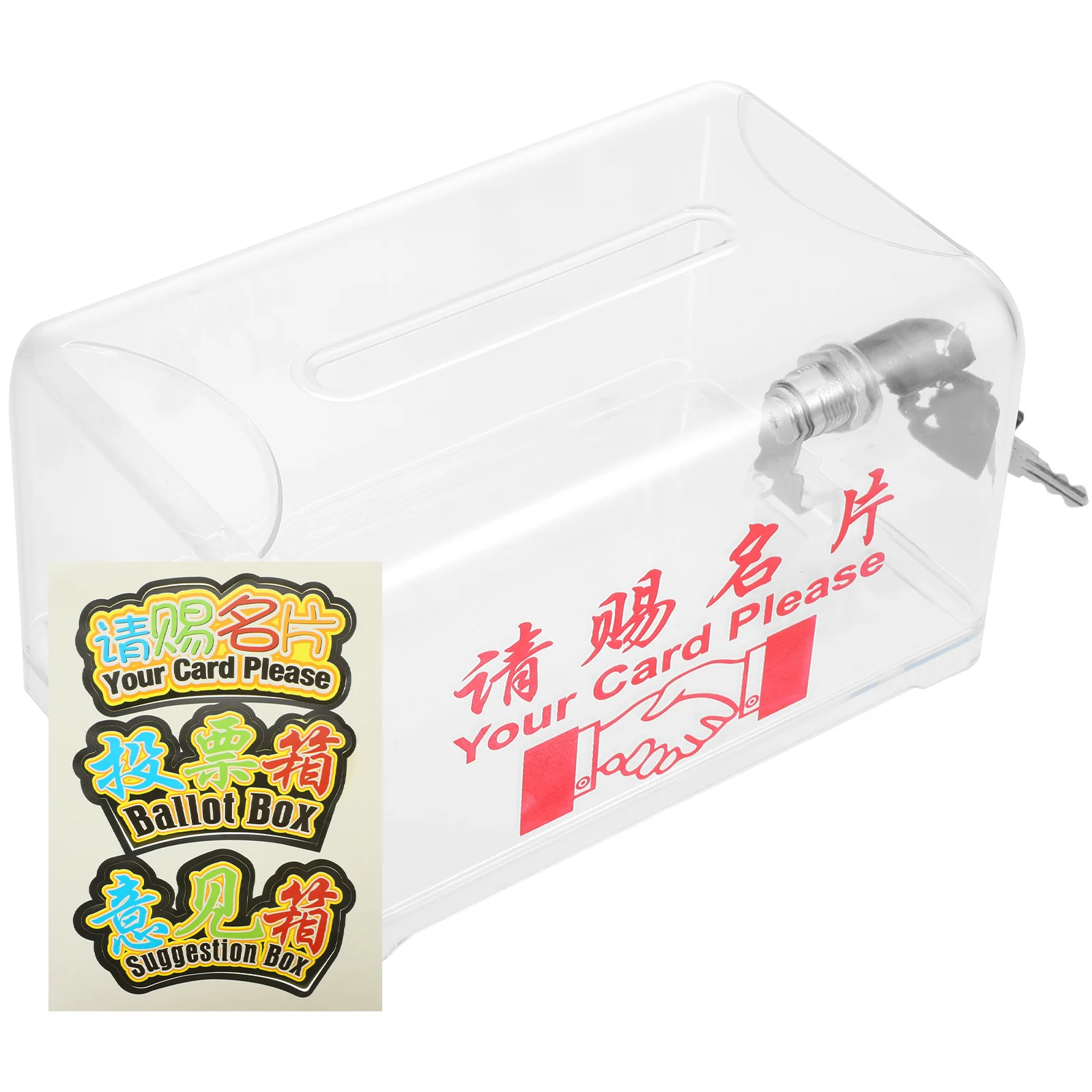 

1 Set Business Cards Holder Transparent Desktop Storage Box For Office Conference Exhibition Card Stand Plastic Company