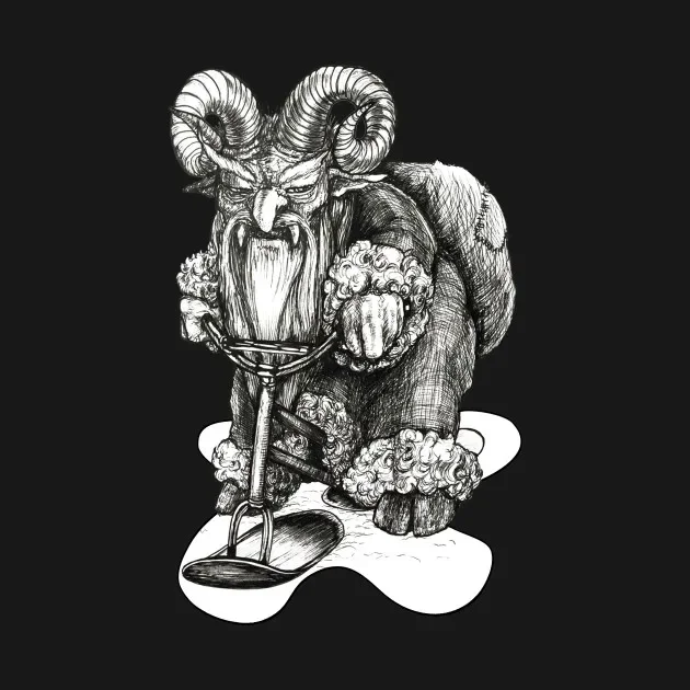 Funny Krampus Sledge T-Shirt 100% Cotton O-Neck Summer Short Sleeve Casual Mens T-shirt Size S-3XL