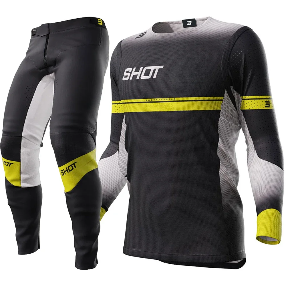 2024 SEVEN SHOT Blue Motocross Gear Set Top Off Road MX Combo Navy Moto Jersey And Pant image 2