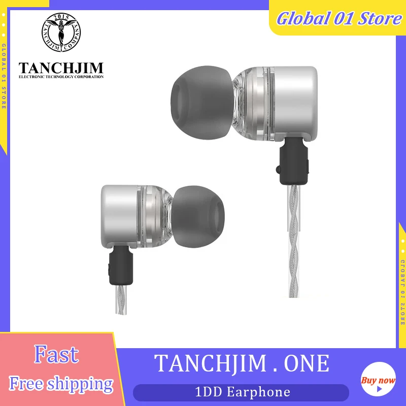 TANCHJIM ONE DSP 10mm Dynamic Driver Earbuds IEM HiFi Music In-Ear Earphone 3.5mm Type-C MIC with 0.78mm 2Pin Detachable cable