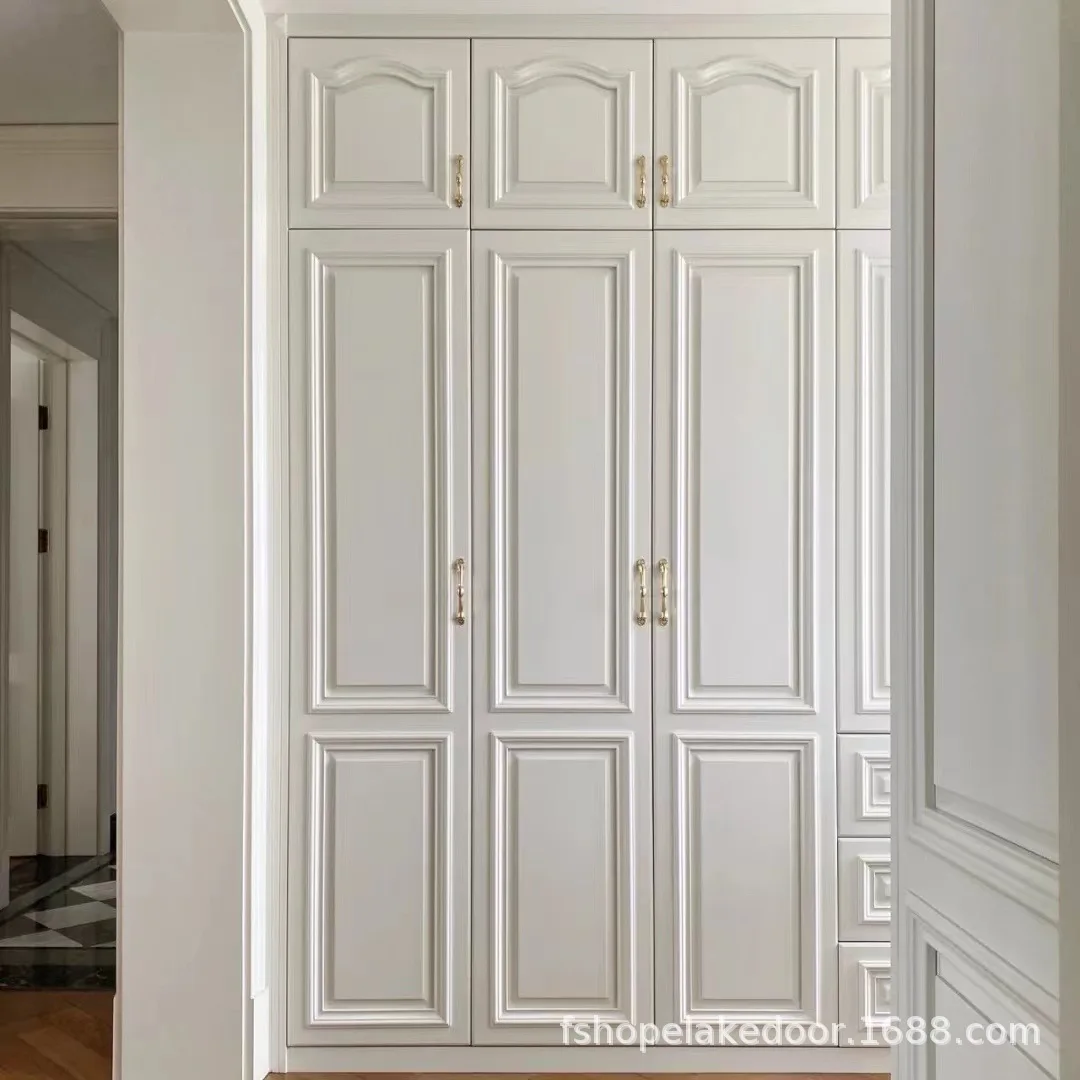 

Wardrobe, villa, solid wood, household, environmental protection, baking paint, new Chinese style