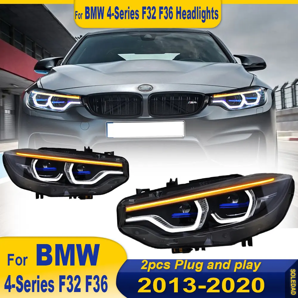 LED Headlight Light Assemblies For BMW 4 Series F32 F36 F82 2013-2020 Auto headlamp Fog DRL Brake Turn Signal Lamp Plug and Play