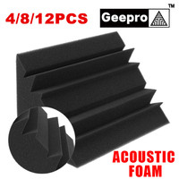 Geepro 18x18x30cm Acoustic Foam Soundproofing High Density Flame Retardant Bass Trap Sound Absorption Studio Corner Foam