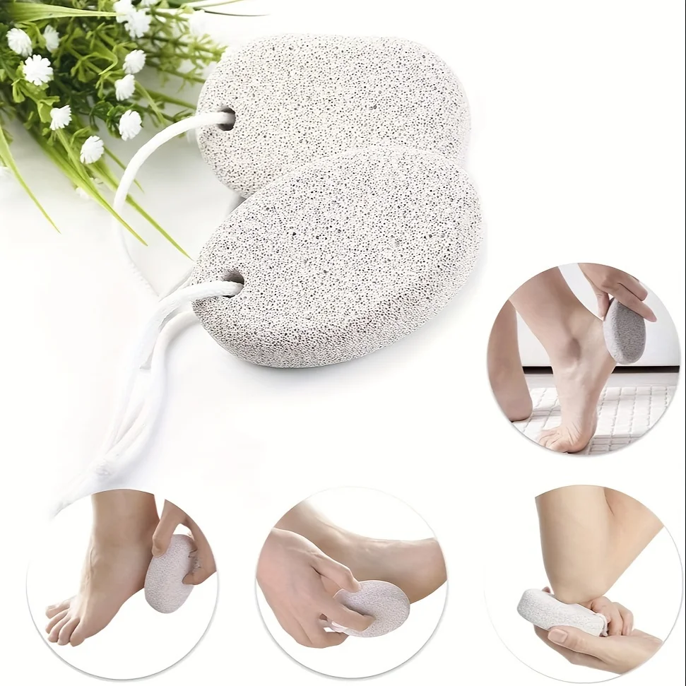 Pedra natural para esfolar os pés, remover calosidades, ferramenta para cuidados com os pés, remover a pele morta, pedra natural para esfolar os pés, massagem spa para calcanhar