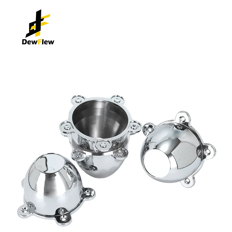 DewFlew 1/4Pcs Outer 97.6mm/3.84" Wheel Hub Cap For 5 DOG EAR 1.96" SPACING WHEEL RIM CENTER CAPS #C-5150-1 Auto Accessories ABS