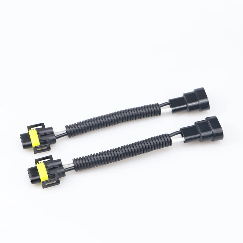 Car Light Conversion Wire HB3 HB4 9005 9006 Male Plug To H11 H8 Female Socket For Headlight Retrofit Wiring Connector