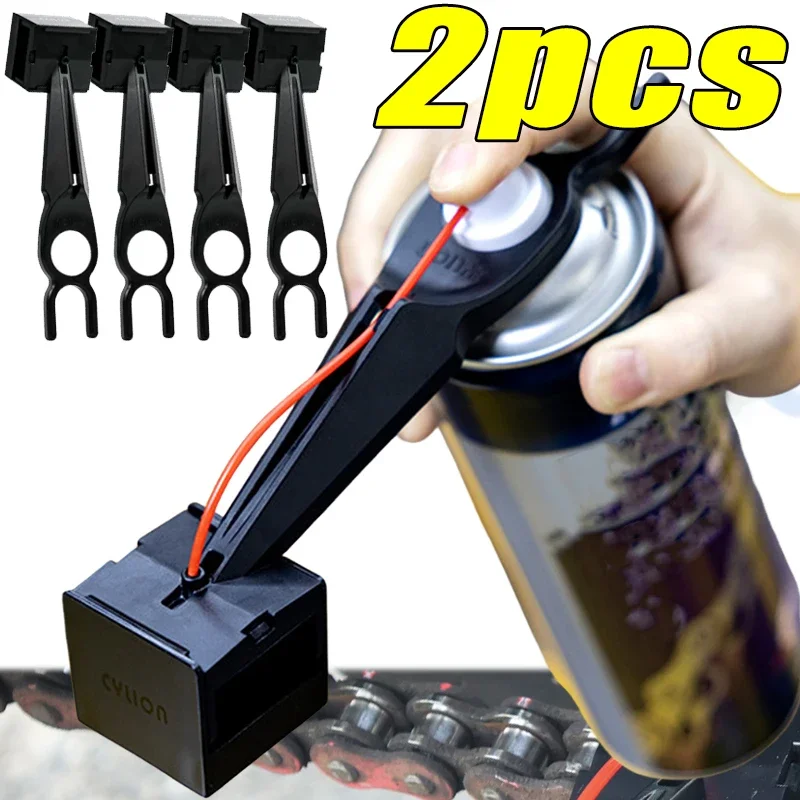1/2pcs No Wax Chain Cleaner Attachment Lube Applicator Chain Maintenance Motorcycle Chain Cleaning and Maintenance Oiler