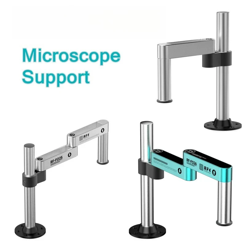 

RF-FO24/FO25/FO26 Universal Rotating Microscope Folding Stand For Stereo Microscop HDMI USB Video Camera Swing Arm Tool