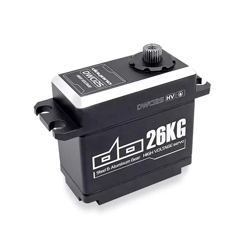 

DWC125 Titanium Steel Gear 26kg High Torque 6-8.4V High Voltage Digital Servo For Racing Rc Car / Rc Model Parts