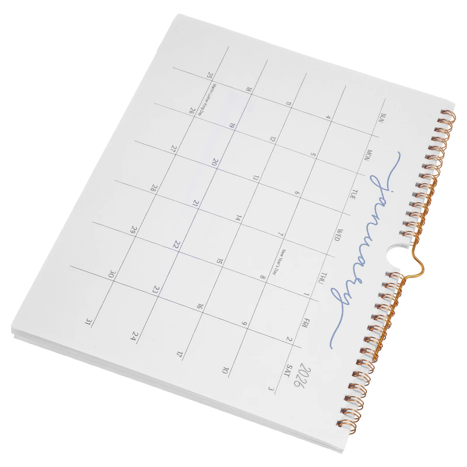 

Ежемесячный настенный календарь на 2026 год, 12 месяцев, пустой ежедневник-планер, на спирали, с большим пространством для записей, для семьи, офиса, отслеживания праздников