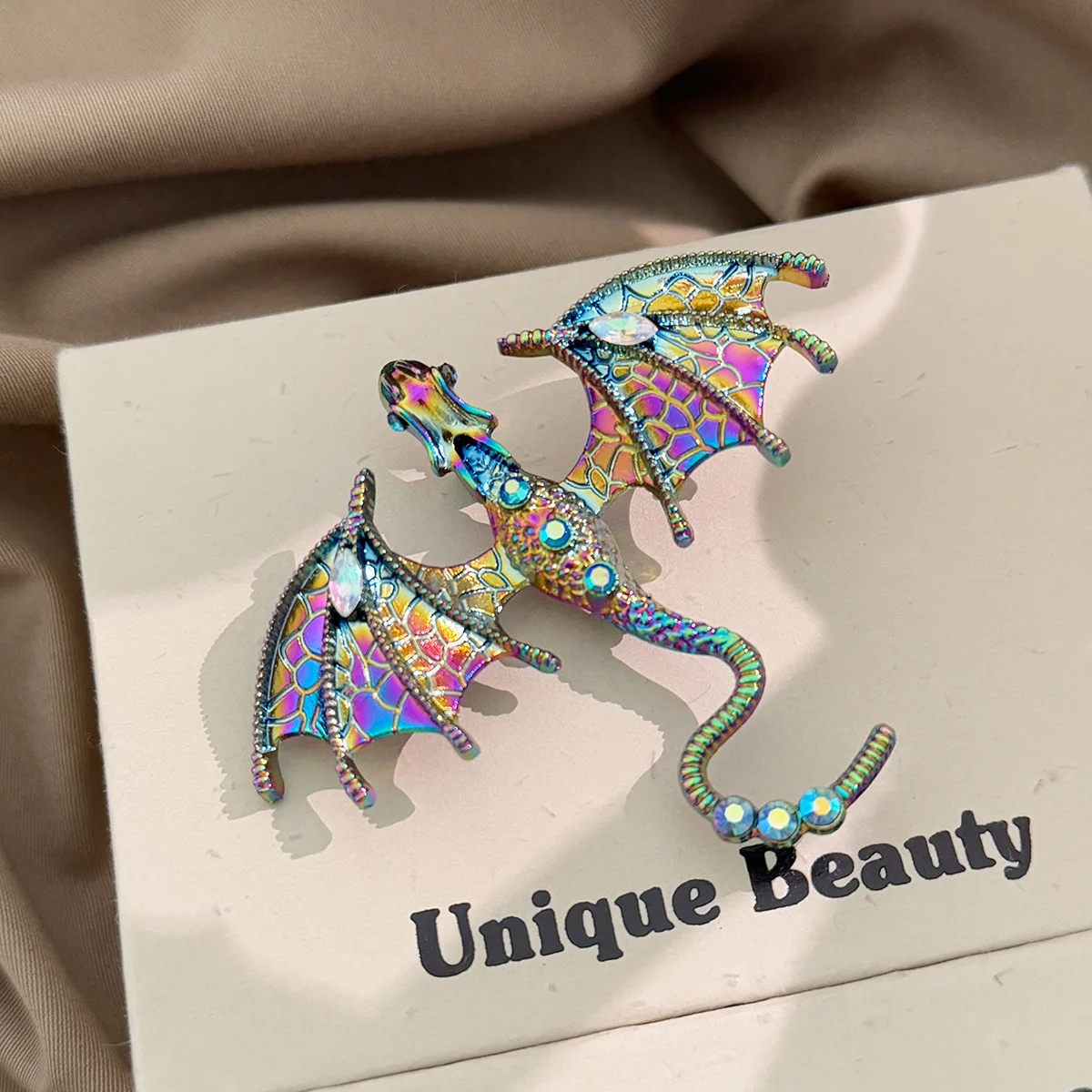Colorful wing dragon Brooches animal dragon Pins Enamel Badges Office Party Friend Gifts Accessories