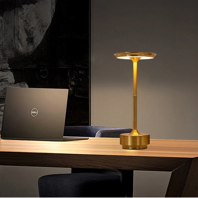2025 بسيط شحن الجدول مصباح مطعم بار لمبة مكتب يعتم جو USB شحن اللمس التبديل الديكور مصباح