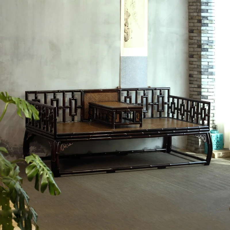 Ming-style Arhat bed, living room, tea room, sofa, bed, neoclassical Zen furniture