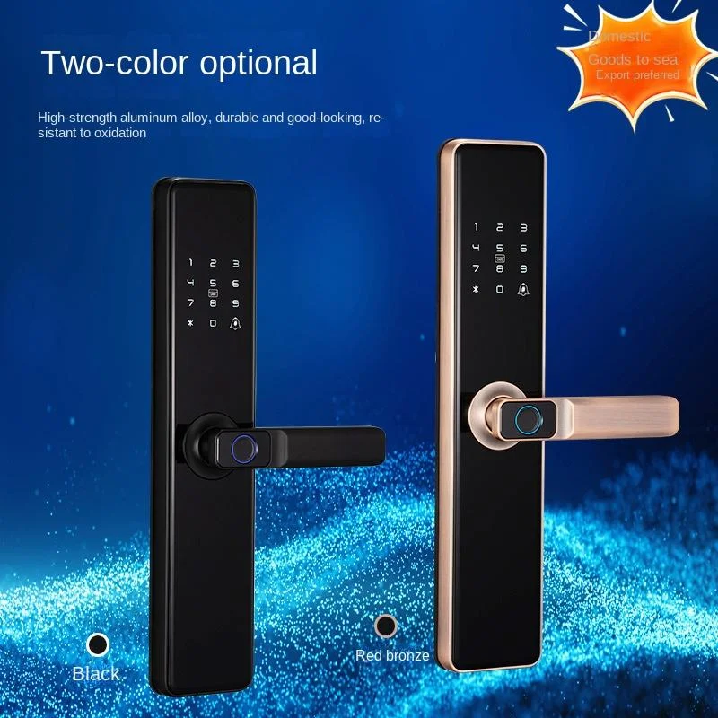 Euro 6068 6085 Mortise Wooden Door TTlock Wi-Fi Tuya Biometic Fingerprint Passcode Card Digital Electronic Smart Door Lock
