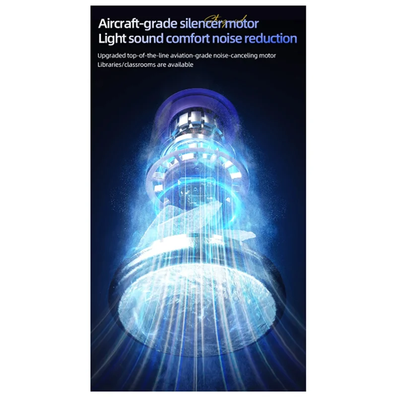 A01V-100 سرعات مروحة توربو صغيرة قابلة للتعديل مع شاشة LED لتبريد الثلج ومروحة يد شخصية باللون الرمادي الداكن