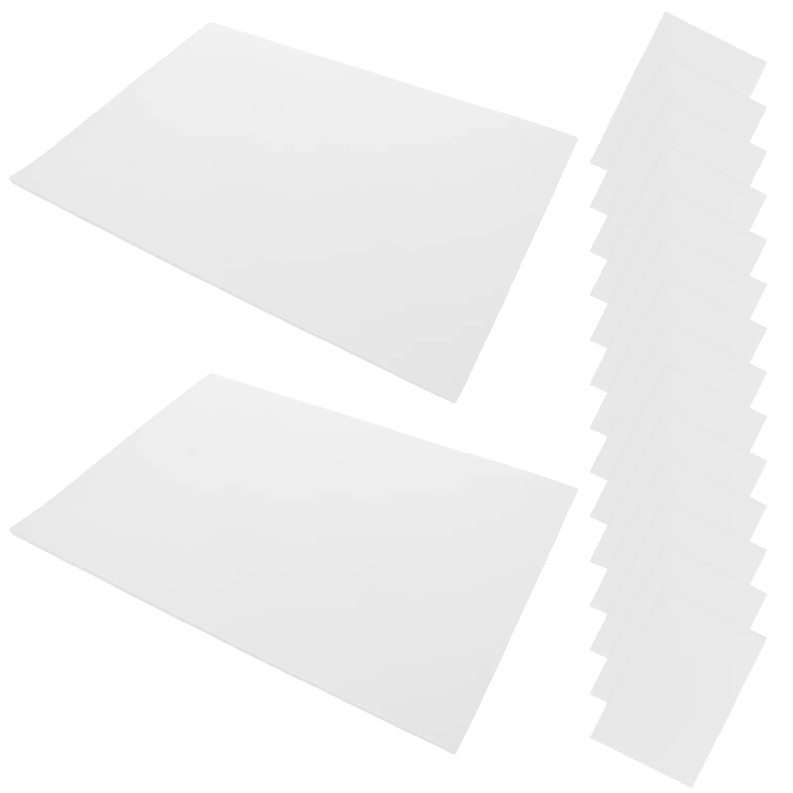 

100Pcs Transparent Frosted Plastic Book Covers Flexible Notebook Protectors for Sheet Music Documents Journals Easy Clean