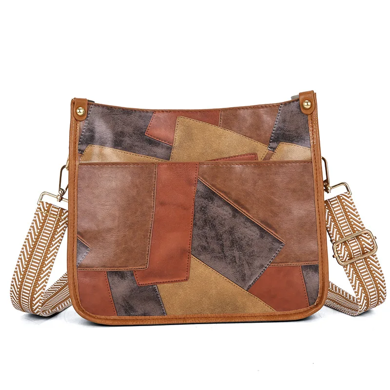 

2025 New Patchwork Leather Tote Bag for Women, Vintage Shoulder Crossbody Hobo, Extremely Spacious & Very Sophisticated​