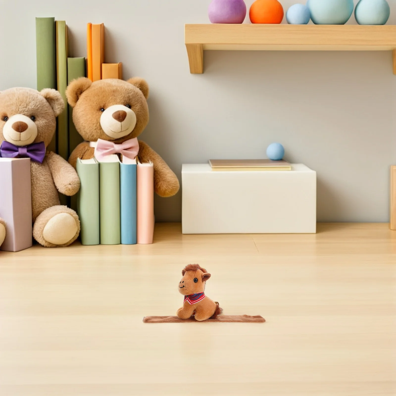 

Soft Horse Small Slap Bracelet for Kids Animal Wristband Birthday Party Favor China Zodiac Wrist Snap Band Toy Horse