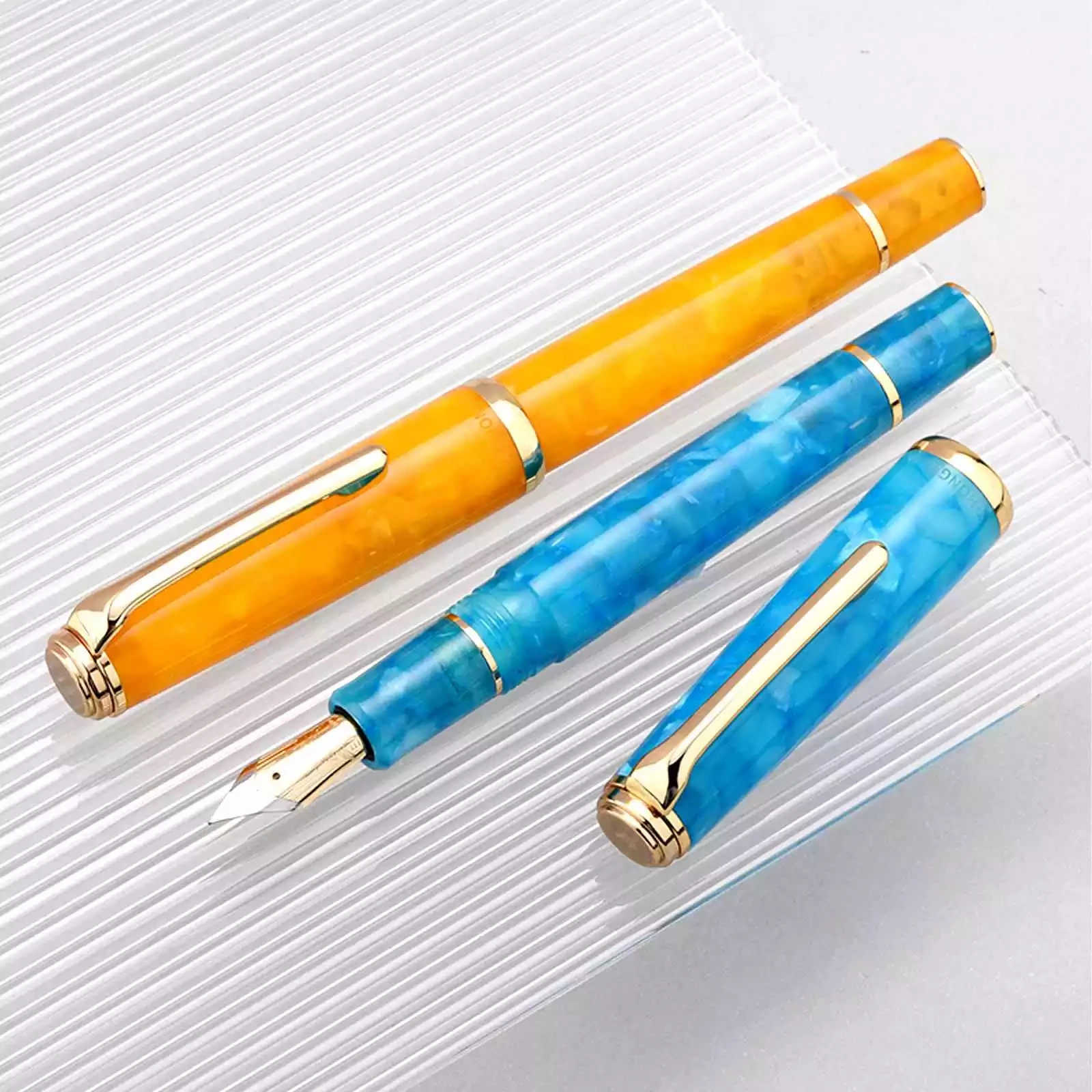 

Hongdian N1 Fountain Pen Acrylic Tianhan High-End Calligraphy 0.5mm Nib Business Student Office Special Ink Gift Pen Stationery