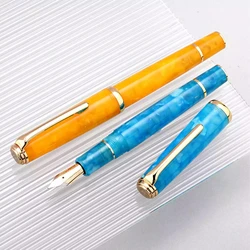 Hongdian N1 Fountain Pen Acrylic Tianhan High-End Calligraphy 0.5mm Nib Business Student Office Special Ink Gift Pen Stationery