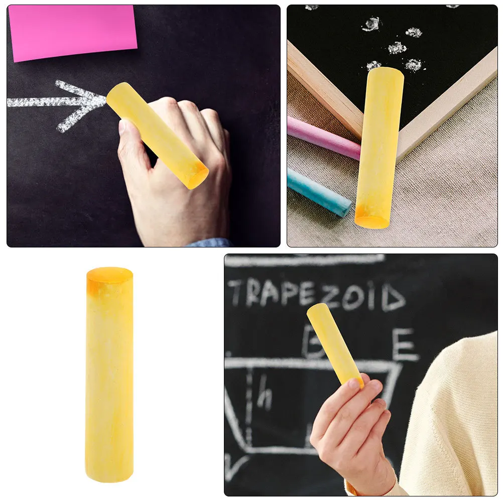 

20pcs Chalk Jumbo Chunky Washable Sidewalk Chalks For Outdoor Classroom Art Projects Accessory Chalk Set