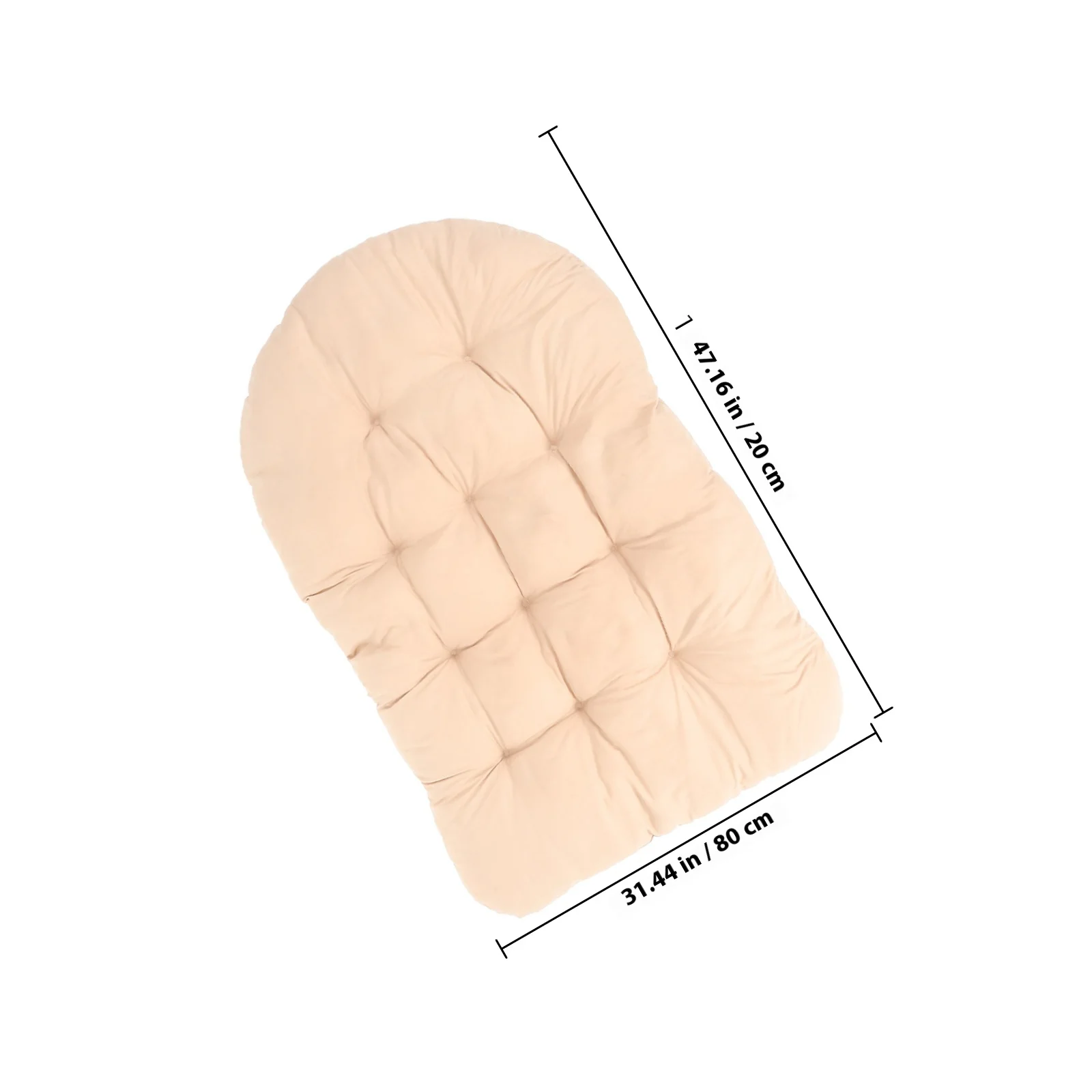 Hanging Egg Chair Cushion Waterproof Uv Resistant High Density Foam Outdoor Swing Seat Pad Washable Replacement For Rattan