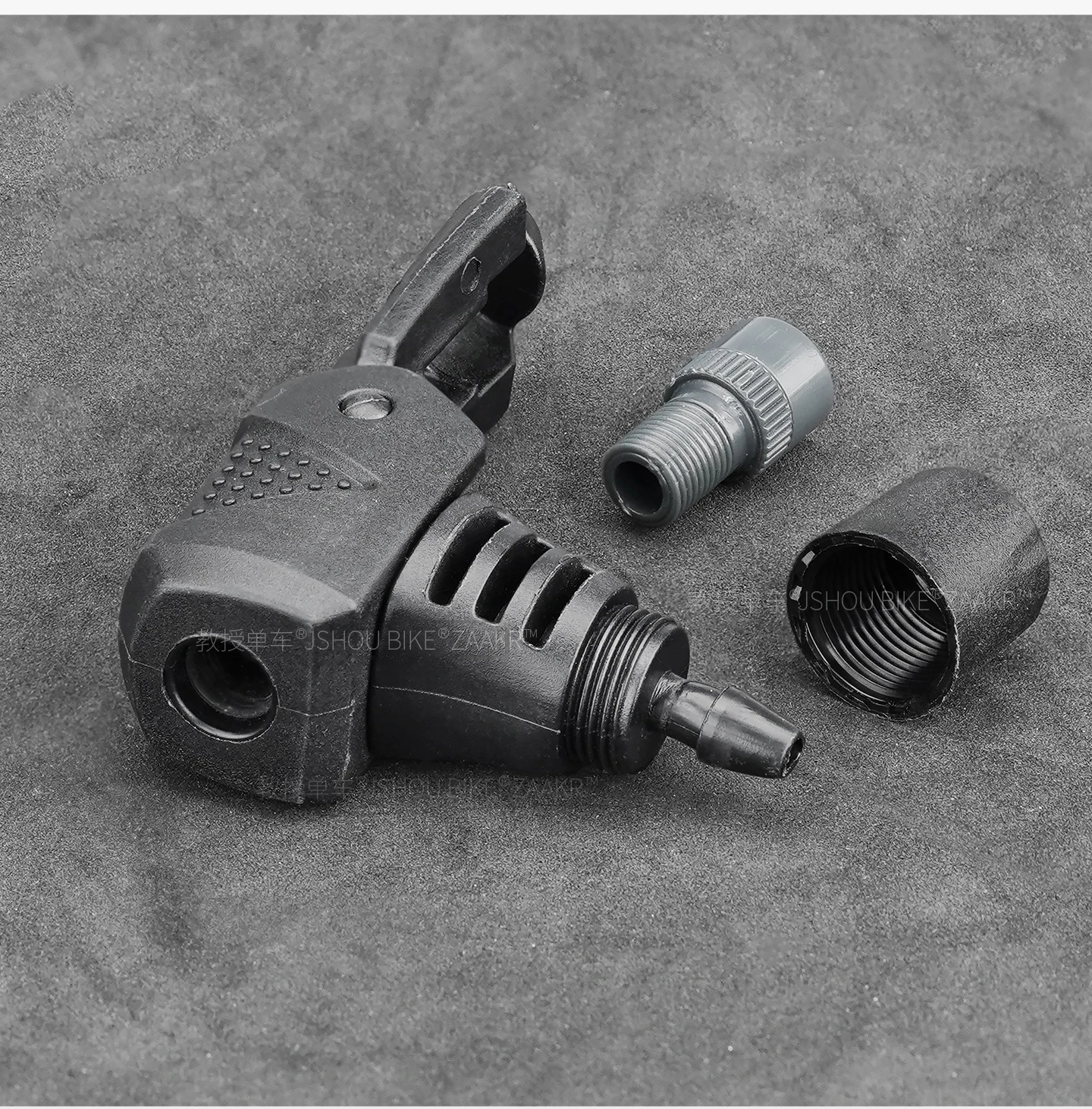 JSHOUBIKE Pumpenadapter, passend für 3 Ventile (Schrader/Presta/Dunlop), kompatibel mit 8/10 mm Schlauch, Ersatz für manuelle und elektrische Pumpen – Detail 4