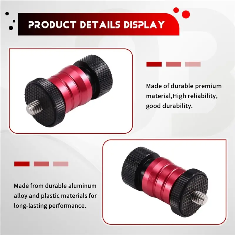 Promotion Ball Head 1/4" Quick Release Detachable Plate For Arm Monitor Mount For LED Light