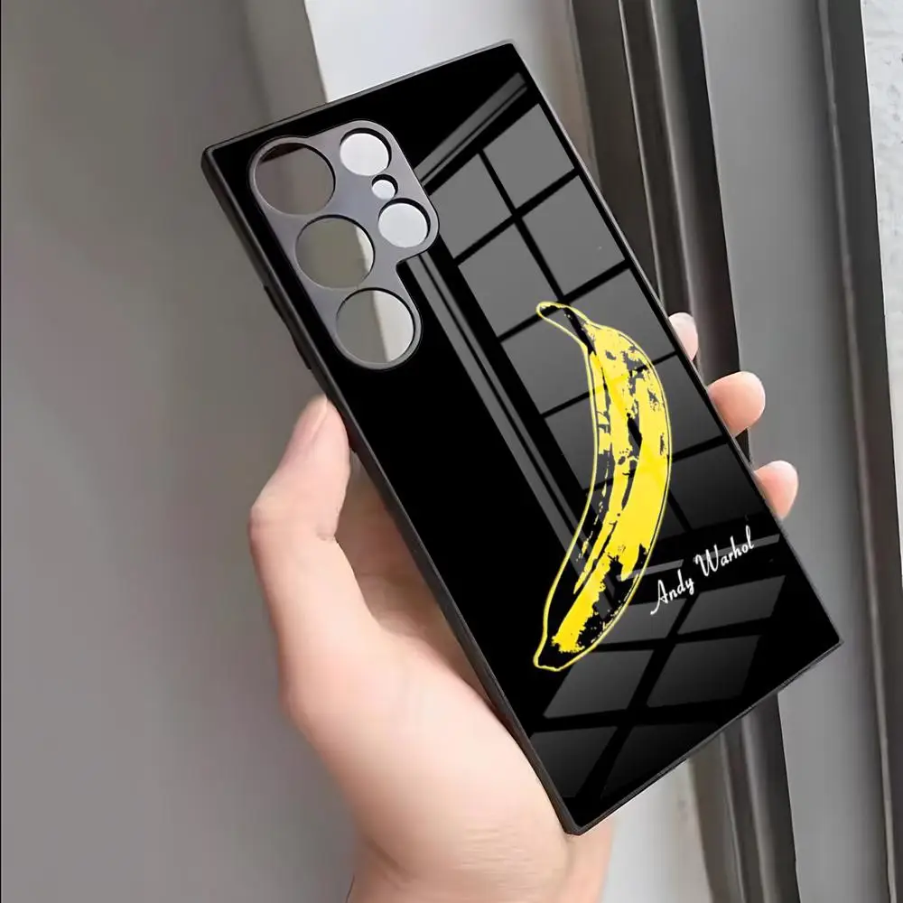 A-Andy W-Warhol Art Banana Phone Case For S25 Ultra Samsung S26 S23 S24 Fe S22 S20 S21 Plus A54 A34 A53 A16 Glass Cover