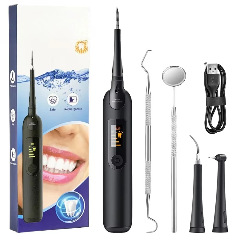 Портативный электрический звуковой зубной скалер для удаления зубного камня, зубной камень, инструмент для стоматолога, отбеливающий очиститель зубов, гигиена полости рта