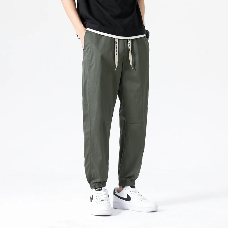 Black Army Green Khaki Budget-Friendly Pants Men Stylish Casual Trousers Everyday Essential Lounge Trouser 2025 Spring Summer