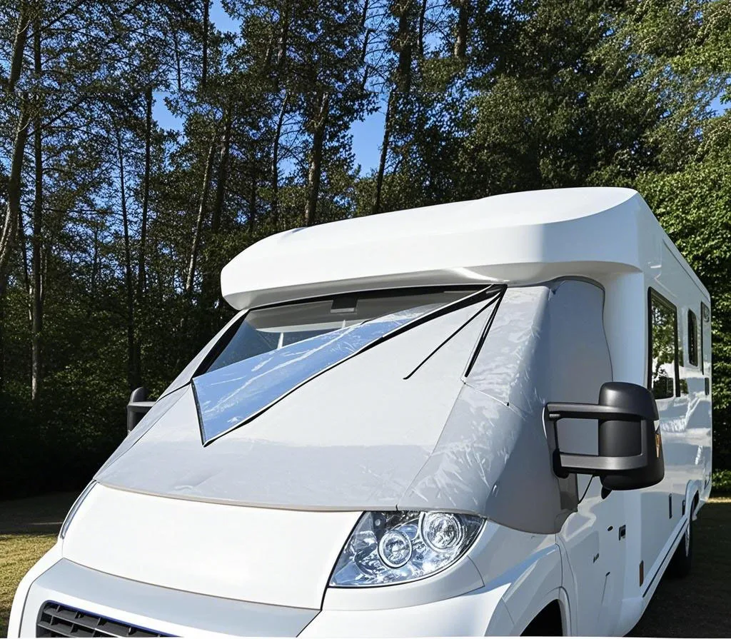 

Windshield Cover Sun Protection Heat Insulation Windshield RV SunShade For Fiat Ducato Peugeot Boxer Citroen Relay X250 Caravan