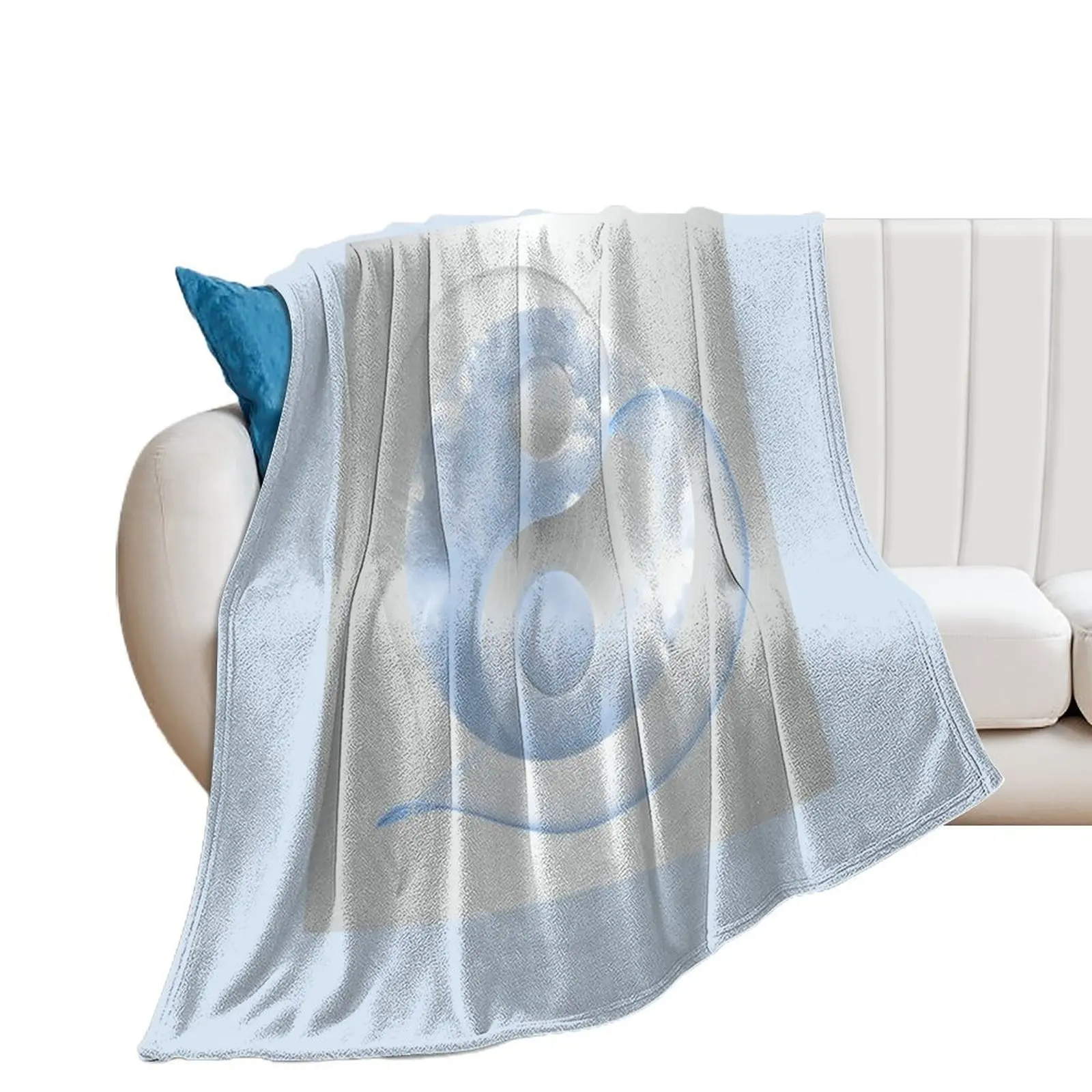 

Copie de Yin-Yang Amour Bleu Ciel Throw Blanket Sofas Thermal Blankets For Bed warm for winter Blankets