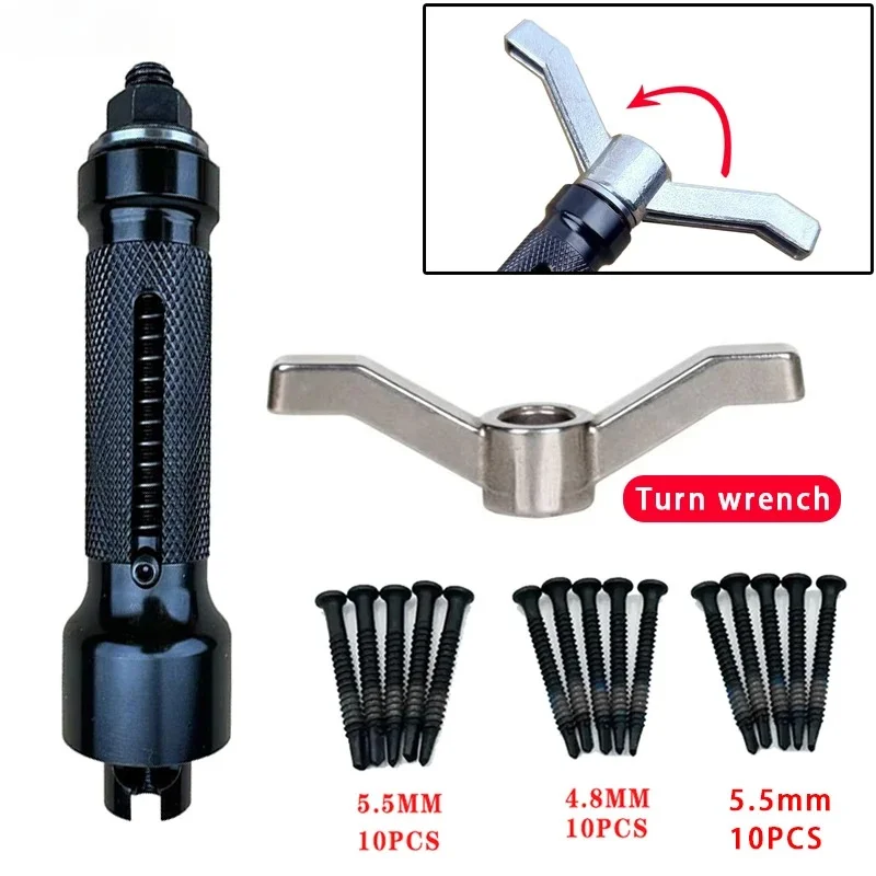 New style Lock Cylinder Lock Core Repair Tool Nail Puller Lock Core Removal Tool Stainless Steel Nail Puller Screw Cylinder