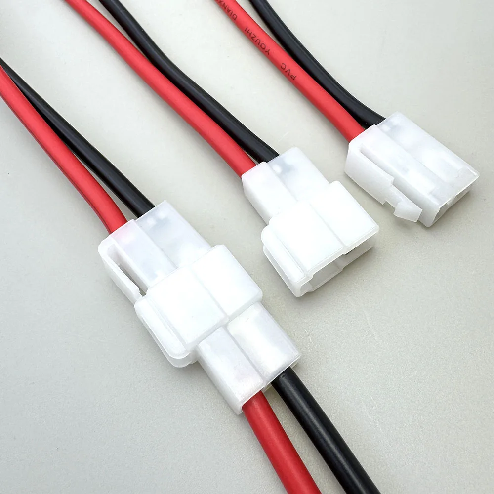 10set DJ7021-6.3-11-21 6.3mm Male& Female Connector Wiring Harness Charging Terminal Plug with Cable for Car Electric Motorcycle