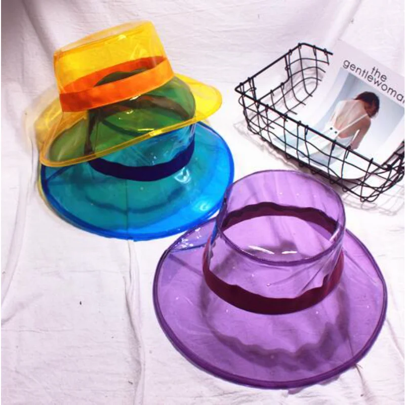 New Arrival Transparent Fisherman Hat Fashion Party Decor Luminous Cap Flashing In The Dark Night