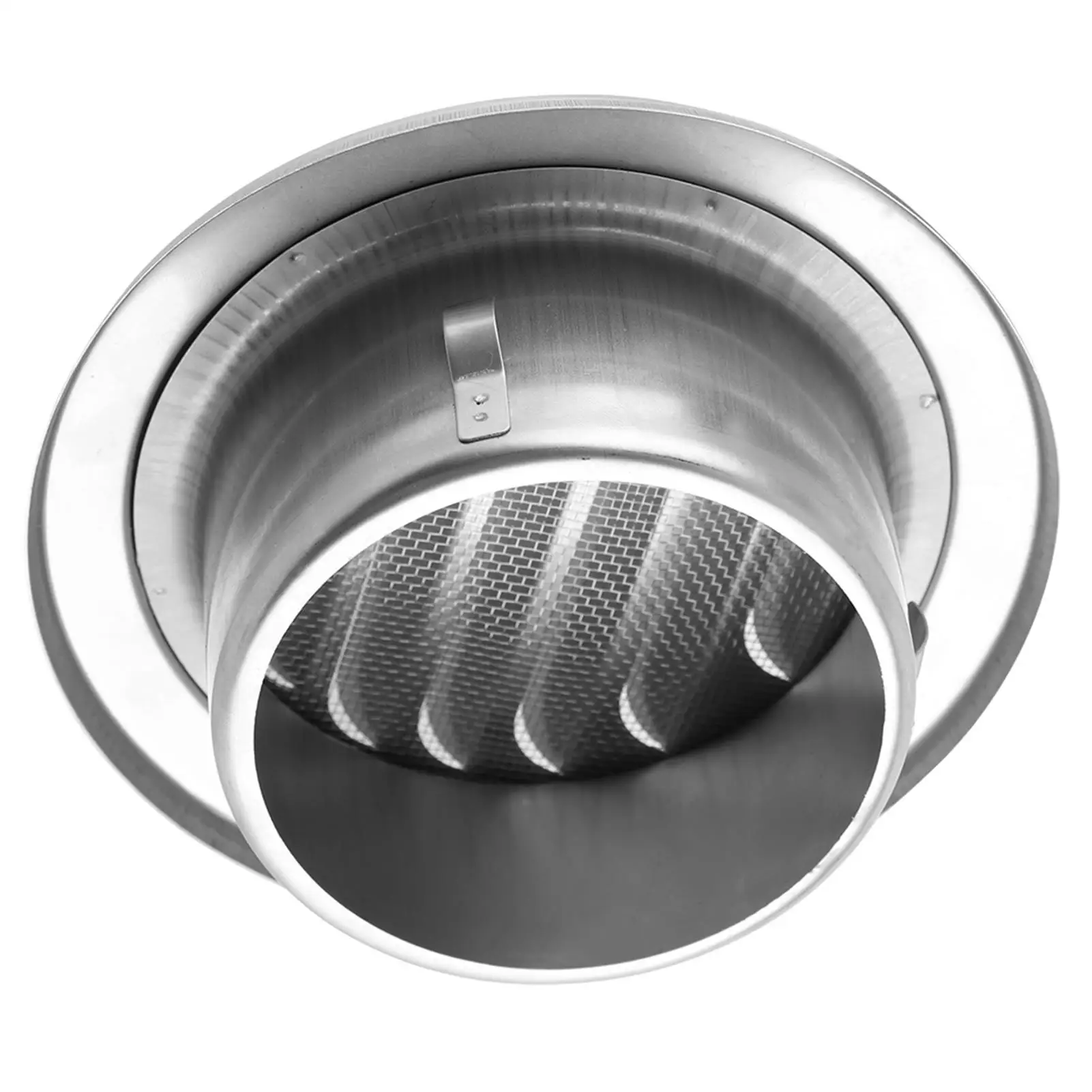 Stainless Steel Wall Vent Round Flat Grille Ducting Cover Outlet with Insect Mesh - Round Duct Grilles for Ventilation