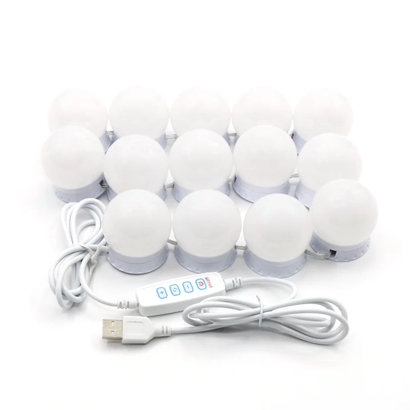 SOFT-14 Dimmable Bulbs LED Vanity Mirror Lights With 10 Brightness Levels Adjustable Vanity Lights For Mirror