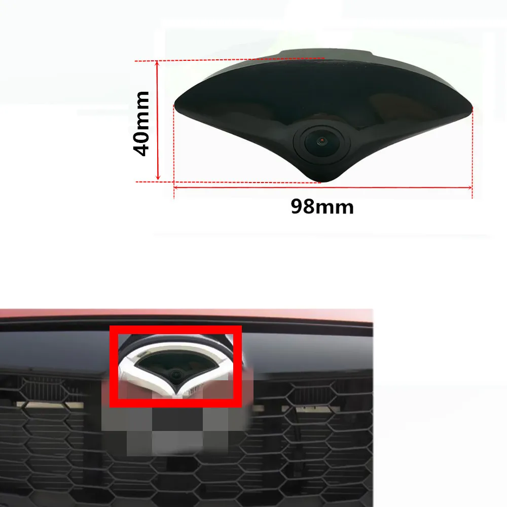 AHD 1080P Fisheye CCD Car Front View Parking Positive Logo Camera For Mazda 6 M6 Atenza CX-5 CX5 2013 2014 2015 2016 2017 2018