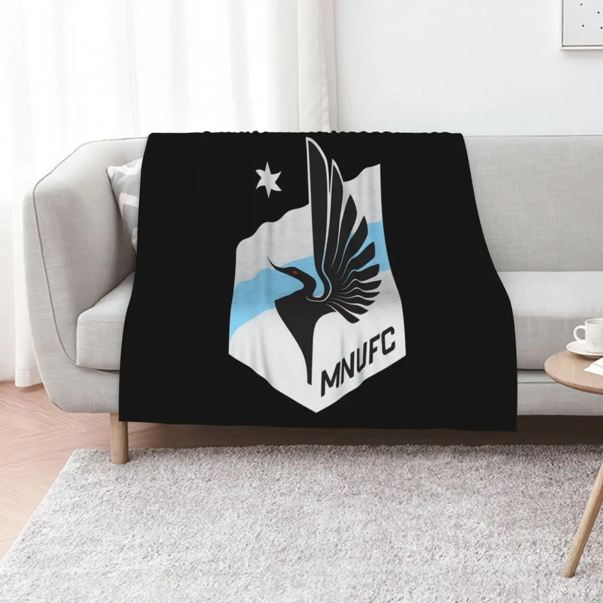 Minnesota-Merch Throw Blanket Furry Beach Loose Flannel Fabric Sofa Throw Giant Sofa Blankets