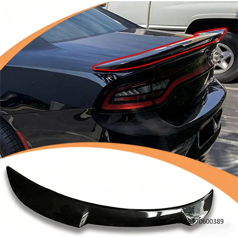 

Retrofitting Car Accessories Rear Tail Wing ABS Plastic Carbon Fiber Look Rear Spoiler for Dodge Charger SRT 2011-2021