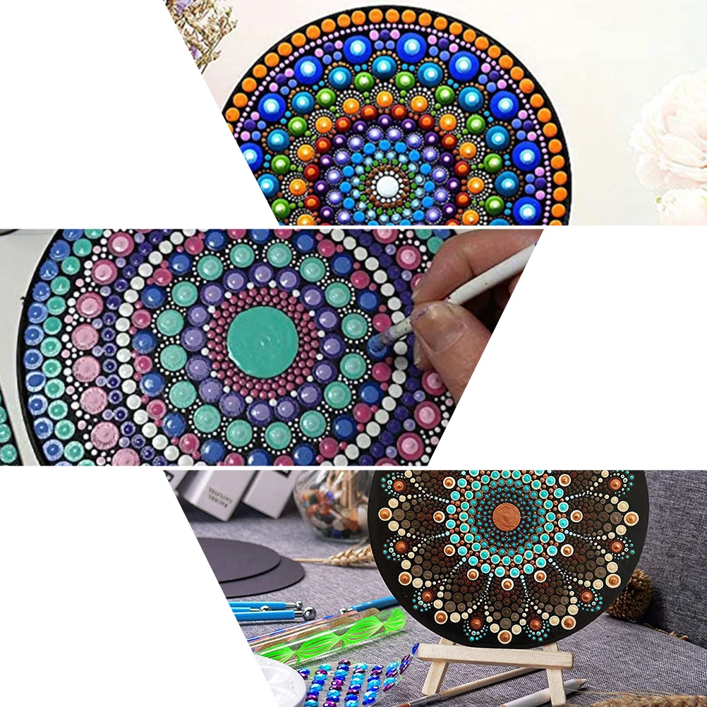 

8 Pcs Painting Paperboard Smooth Flat Surface Easy to Draw or Paint Decor Adornment Coaster Photo Props Great Gift