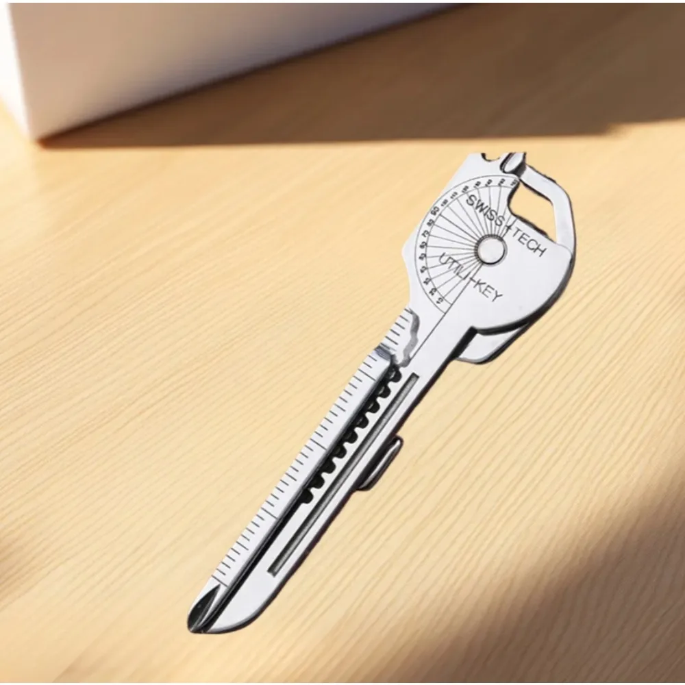 

Брелок для мульти-инструментов для выживания — компактный уличный инструмент 8-в-1 с плоскогубцами, складной отверткой и открывалкой для бутылок для кемпинга.